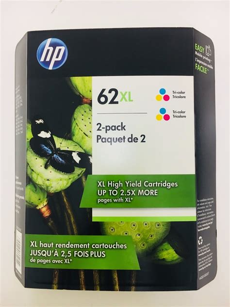 Original HP 62XL High Yield Tri-Color Ink Cartridges , Twin Pack ...