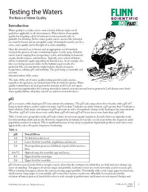 Testing the Waters | Flinn Scientific