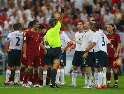 Photos and Pictures - Wayne Rooney Red Card . England V Portugal Wayne ...