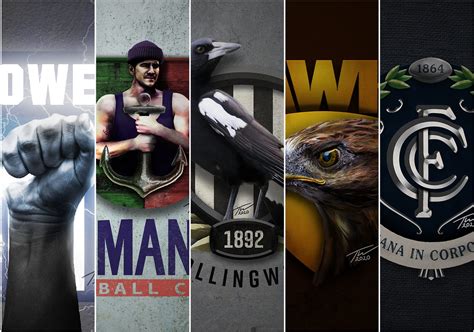 Graphic designer's amazing realistic logos for every AFL club - AFL ...