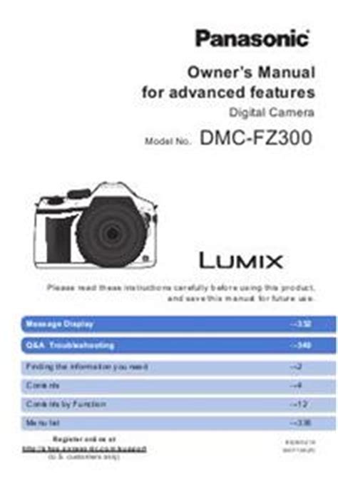 Panasonic Lumix FZ300 Printed Manual