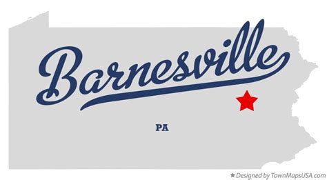 Map of Barnesville, PA, Pennsylvania