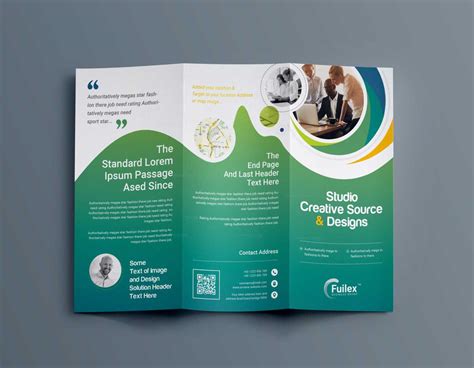 Two Fold Brochure Template Psd