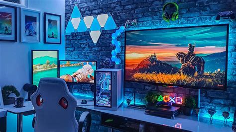 Bright gaming room setup - Virtual Backgrounds