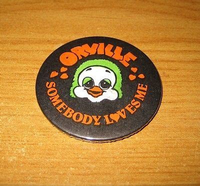 ORVILLE the Puppet duck 1980s vintage Somebody loves me pin BADGE FREEUKPP | #1694521512