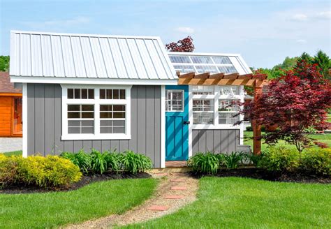 Greenhouse Garden Sheds & Potting Sheds || Amish Modular Building Sales ...