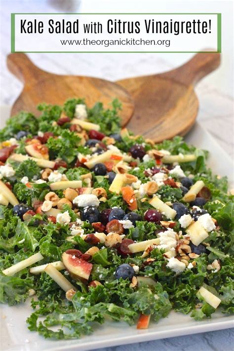 Kale Salad with Citrus Vinaigrette | The Organic Kitchen Blog and Tutorials