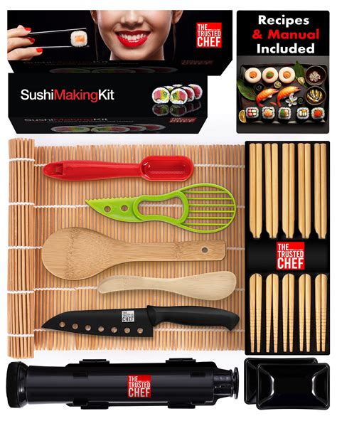 Sushi Making Kit – The Trusted Chef Sushi Making kit for beginners ...