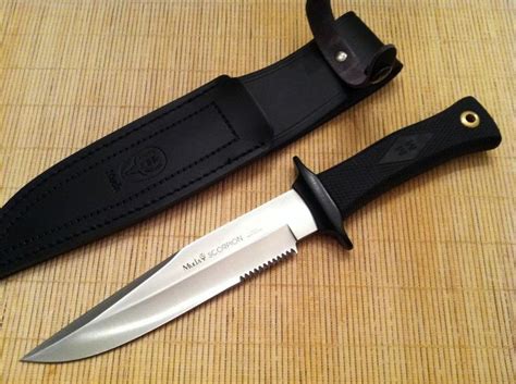 Muela Knives Scorpion Knife 12" Stainless Blade Leather Sheath Spain CISCOW