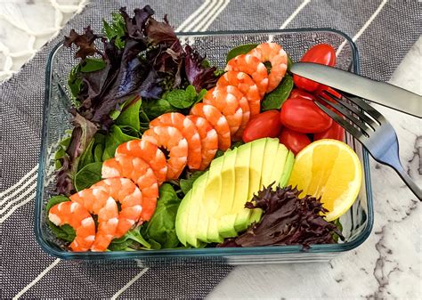 Prawn and Avocado Salad - perfect for lunch - Annabel's Kitchen