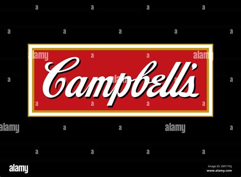 Campbell Soup Company, Logo, Black background Stock Photo - Alamy