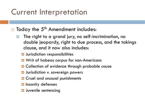 PPT - The 5 th Amendment and Due Process of the Law PowerPoint ...