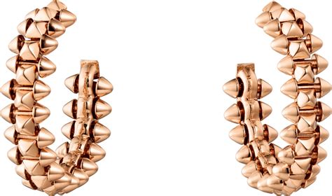 CRB8301415 - Clash de Cartier earrings Small Model - Rose gold | Boucles d'oreilles cartier ...