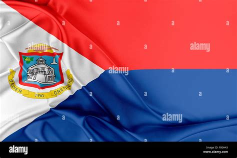 Sint Maarten Flag Stock Photo - Alamy