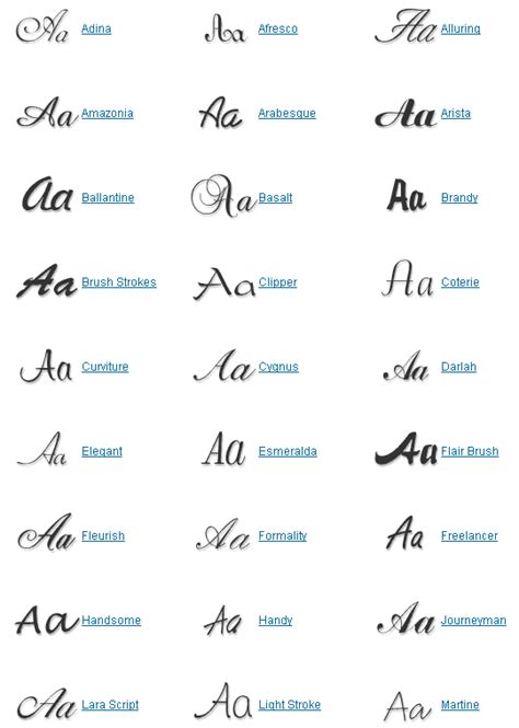 AllType Script, Calligraphy, & Handwriting Fonts Download - Softpedia