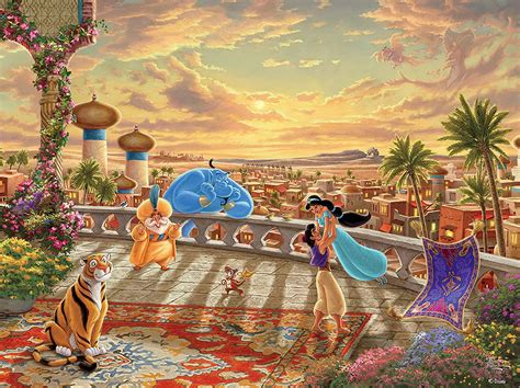 Ceaco Aladdin Disney Thomas Kinkade 750 Piece Puzzle | I Love Puzzles