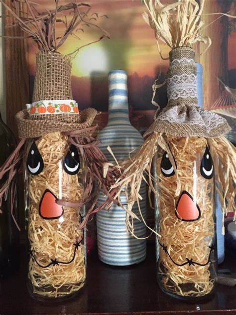 25 Easy Fall Craft Ideas for Home Decoration | Bottle crafts, Fall crafts diy, Wine bottle crafts