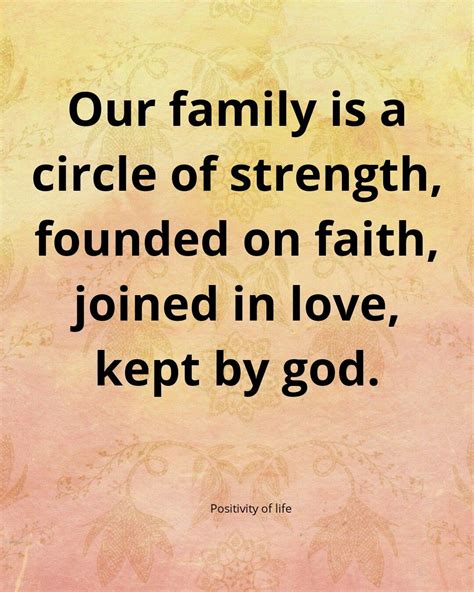 Our family is a circle of strenght founded on faith | Family quotes, Relationship goals text ...