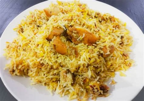 Fried Chicken Biryani Recipe by Noor - Cookpad