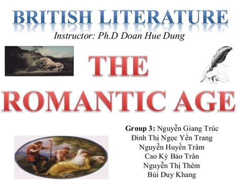 English literature - The Romantic period