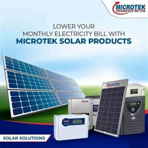 Microtek Solar : Best price for Microtek solar inverter, battery and panel