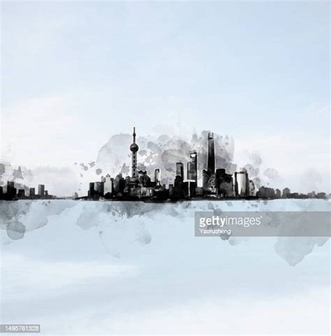 57 Shanghai Skyline Drawing Stock Photos, High-Res Pictures, and Images ...