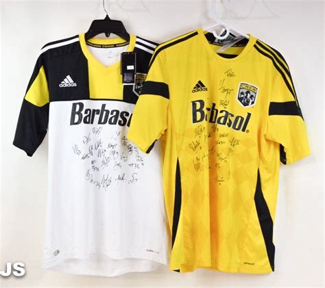 Two autographed Columbus Crew jerseys listed for sale on Goodwill site ...