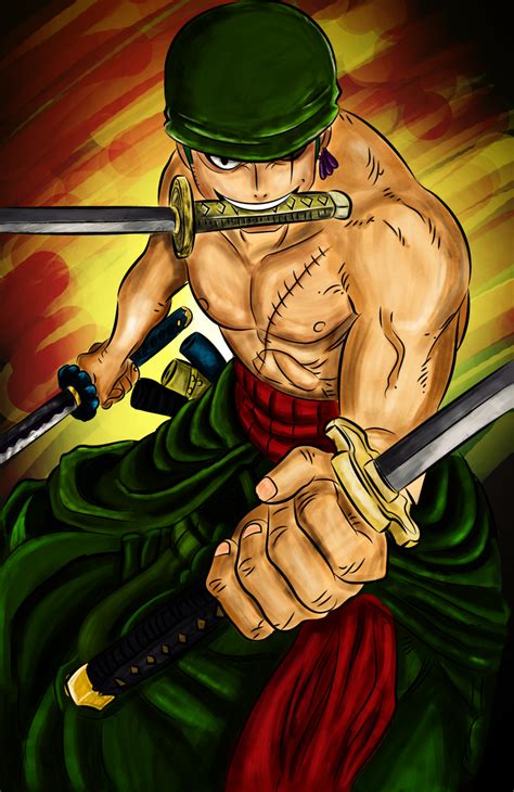 One Piece Fanart Zoro - Ghim của Corazon San trên 1) Roronoa Zoro. | One piece ... / Descubra (e ...