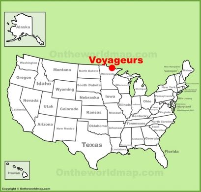 Voyageurs National Park Map | USA | Detailed Maps of Voyageurs National Park