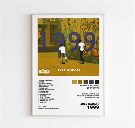 Joey Badass Posters / 1999 Poster Album Cover Poster Poster - Etsy