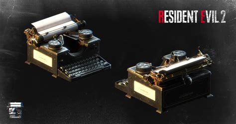 Resident Evil 2 (remake) - Typewriter_XPS by Kanbara914 on DeviantArt