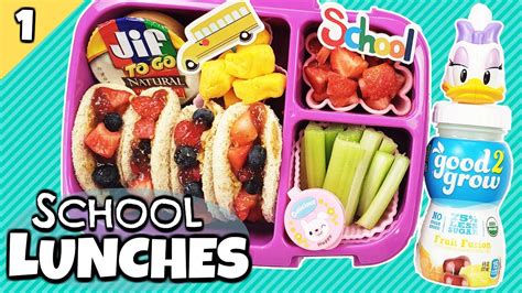 Back To School Lunch Ideas 🍎 ALL NEW Bunches Of Lunches - YouTube | Back to school lunch ideas ...