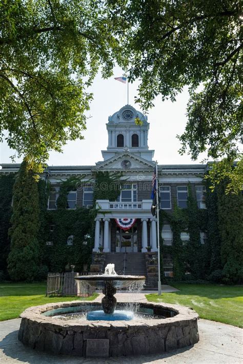 Building of City Hall in Prineville, Oregon Stock Image - Image of ...