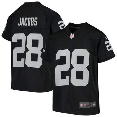 Josh Jacobs Las Vegas Raiders Nike Youth Game Jersey - Black - Walmart ...