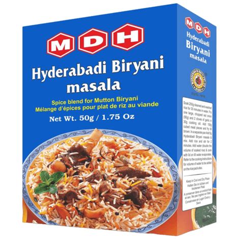 MDH Hyderabadi Biryani Masala 50g – Basmati Grocery