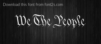 We The People font details - Font2s.com