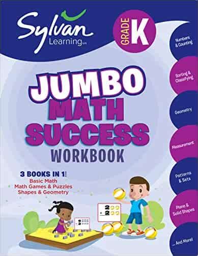 Kindergarten Jumbo Math Success Workbook: 3 Books in 1 -Basic Math ...