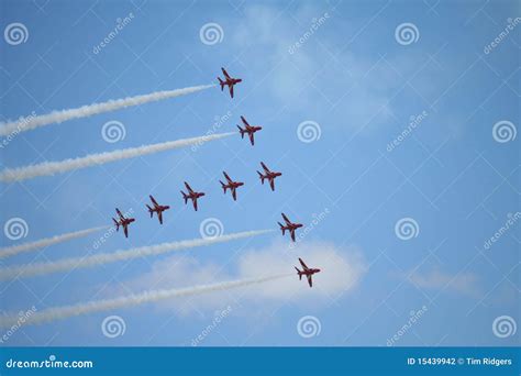 Red Arrow Display stock photo. Image of precise, aerial - 15439942