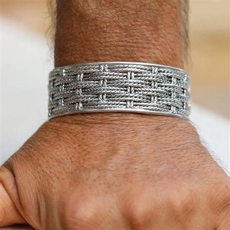 Basket Weave | Mens gold jewelry, Bracelets for men, Mens bracelet silver