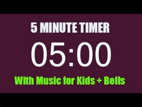 5 Minute Timer Music for Kids - YouTube