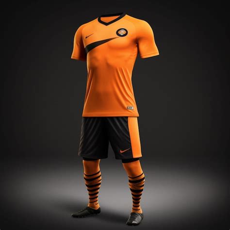 Premium Photo | An orange nike jersey with the number 6 on it.