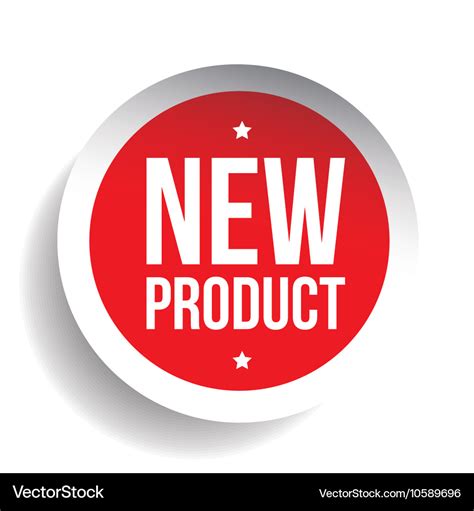 New product sticker red Royalty Free Vector Image