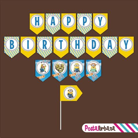 MINIONS Inspired Birthday Banners Birthday Party by PostalUrbana