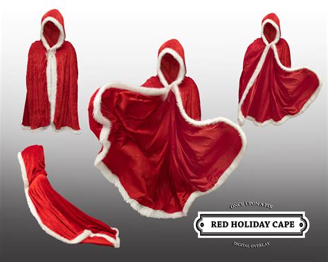 Santa Cloak Digital Overlay Christmas Cape Digital PNG SET - Etsy