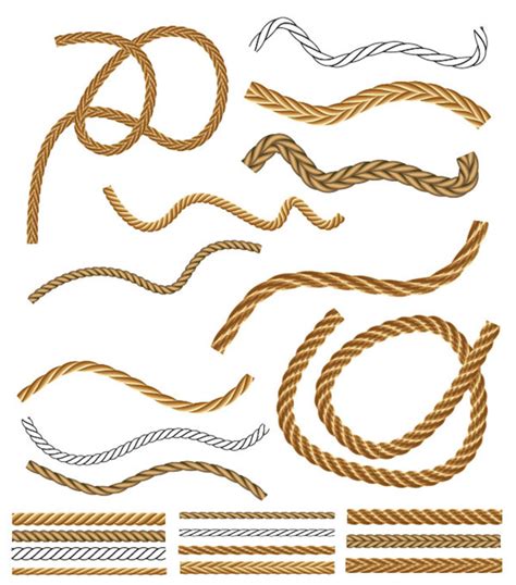 Seamless Vector Rope Collection - Free Vector Site | Download Free ...