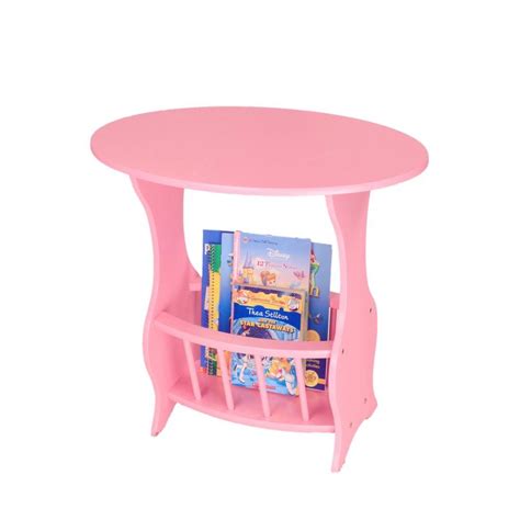 MegaHome Pink Magazine End Table-PLY110A - The Home Depot