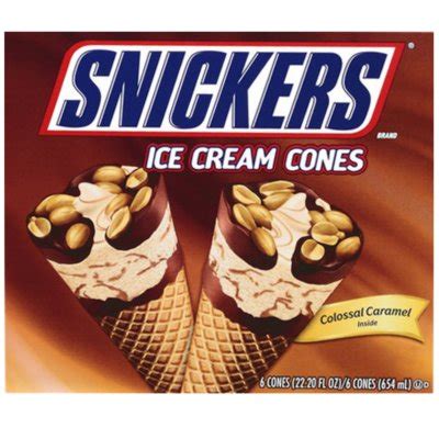 Snickers Ice Cream Cones 12ct - Sam's Club