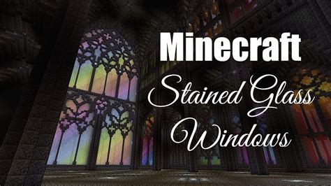 Minecraft Tutorial: Gothic Architecture part 2 - Stained Glass Windows - YouTube