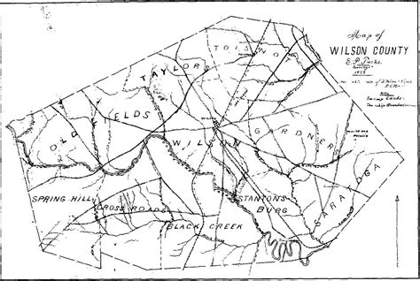 Wilson County township map. | Black Wide-Awake