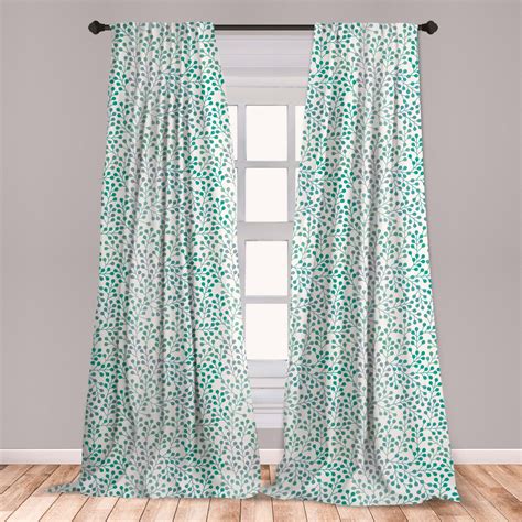 Romance Curtains 2 Panels Set, Branch in Old Fashioned Romantic ...